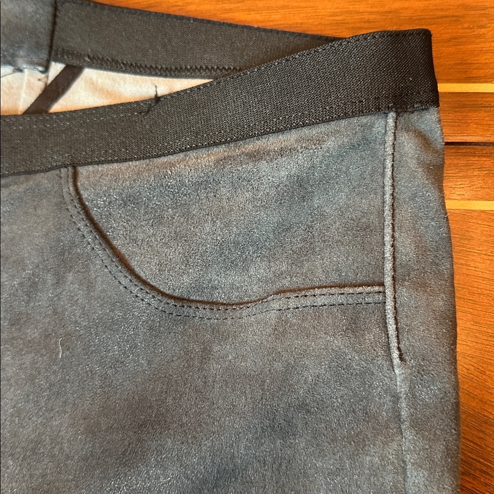Helmut Lang Real Suede Leggings | Stretch Leather Pants | Designer Luxury - Picture 8 of 11
